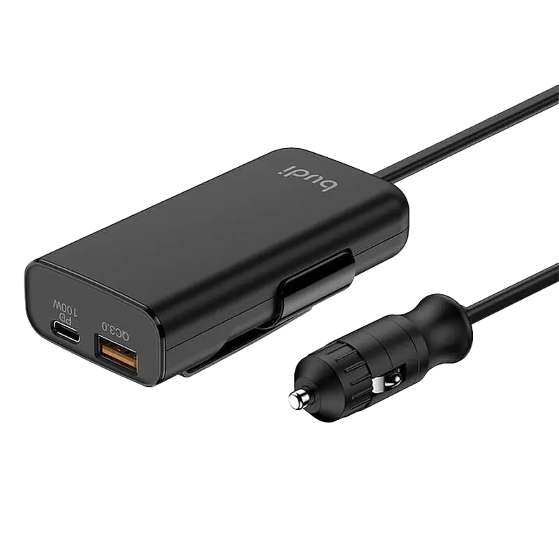 Budi CC069B 118W(Pd+QR) Car Charger Mascom International.webp